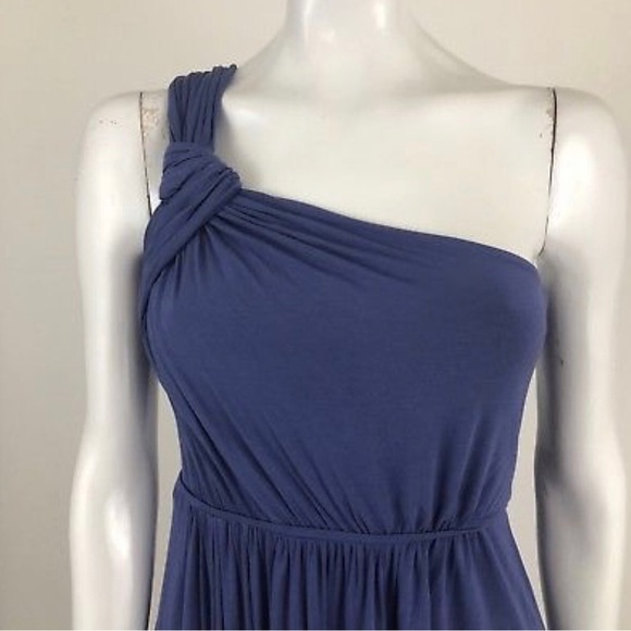 BCBGeneration Size 2 Purple One Shoulder Dress - Picture 2 of 6